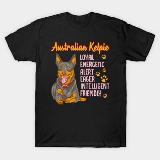 Cute Australian Kelpie Loyal & Friendly Dog T-Shirt